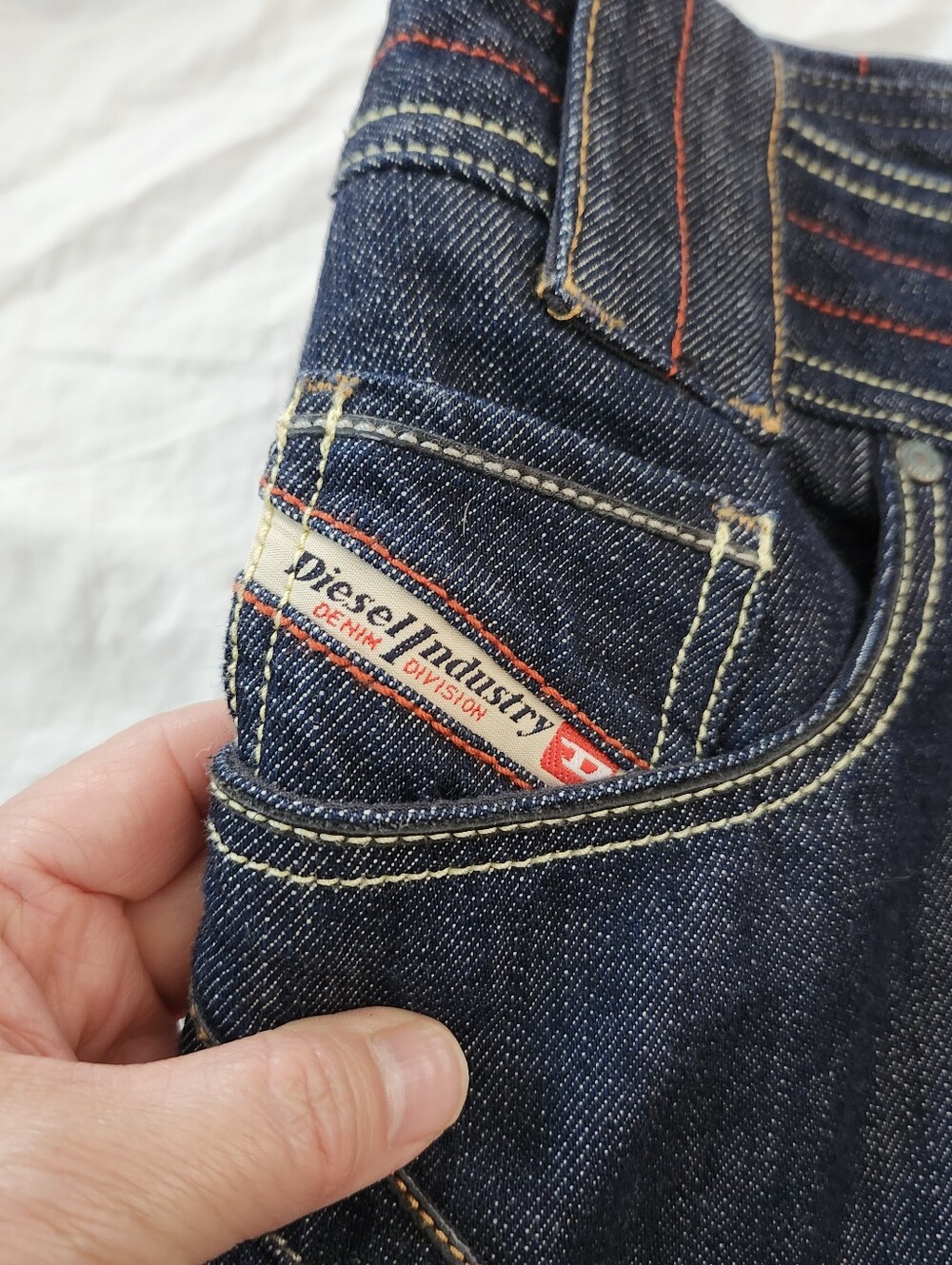 Diesel 100% Cotton Skirt, Denim Blue in Size 6 - Picture 6 of 11
